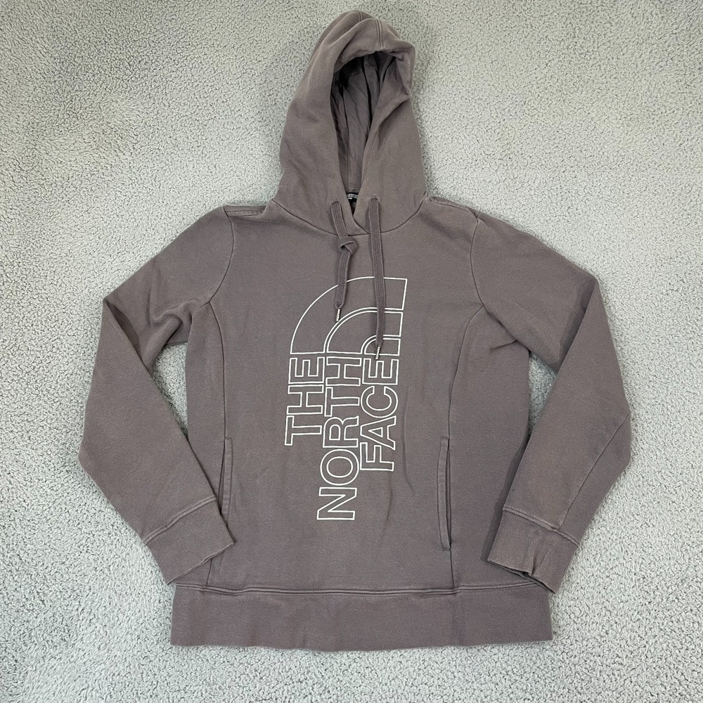 The North Face Trivert Hoodie Women M Gray Hiking Outdoor Pullover